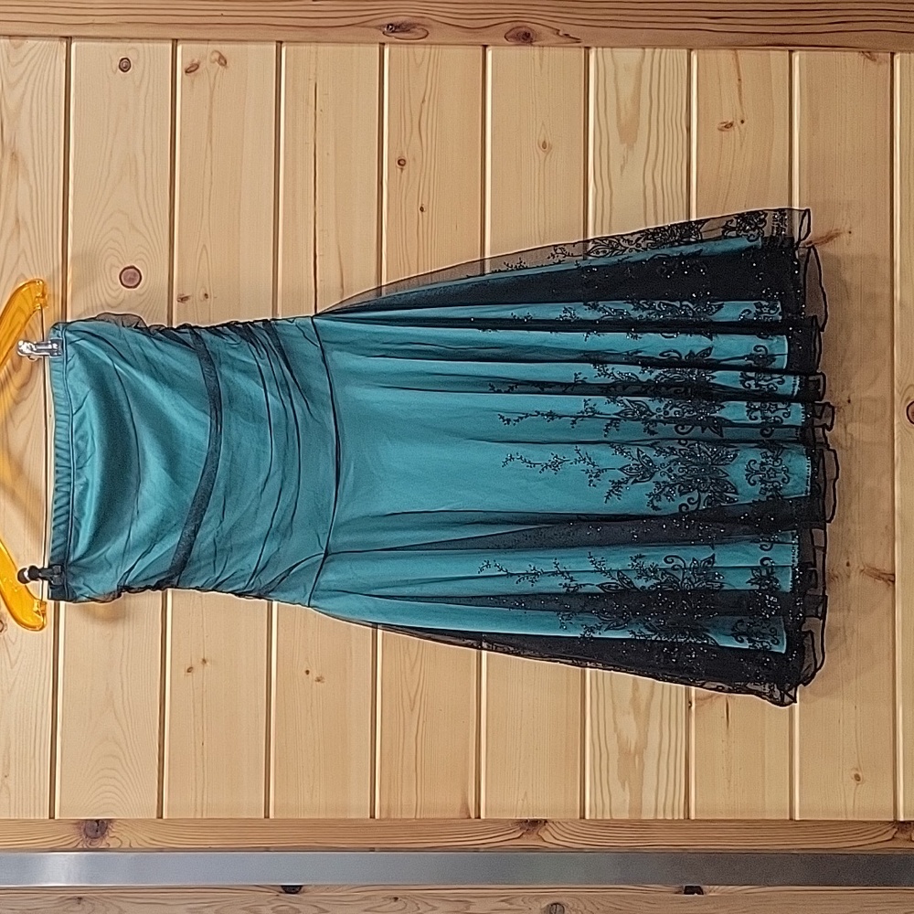 Vintage Ruby Rox Green and Black Dress